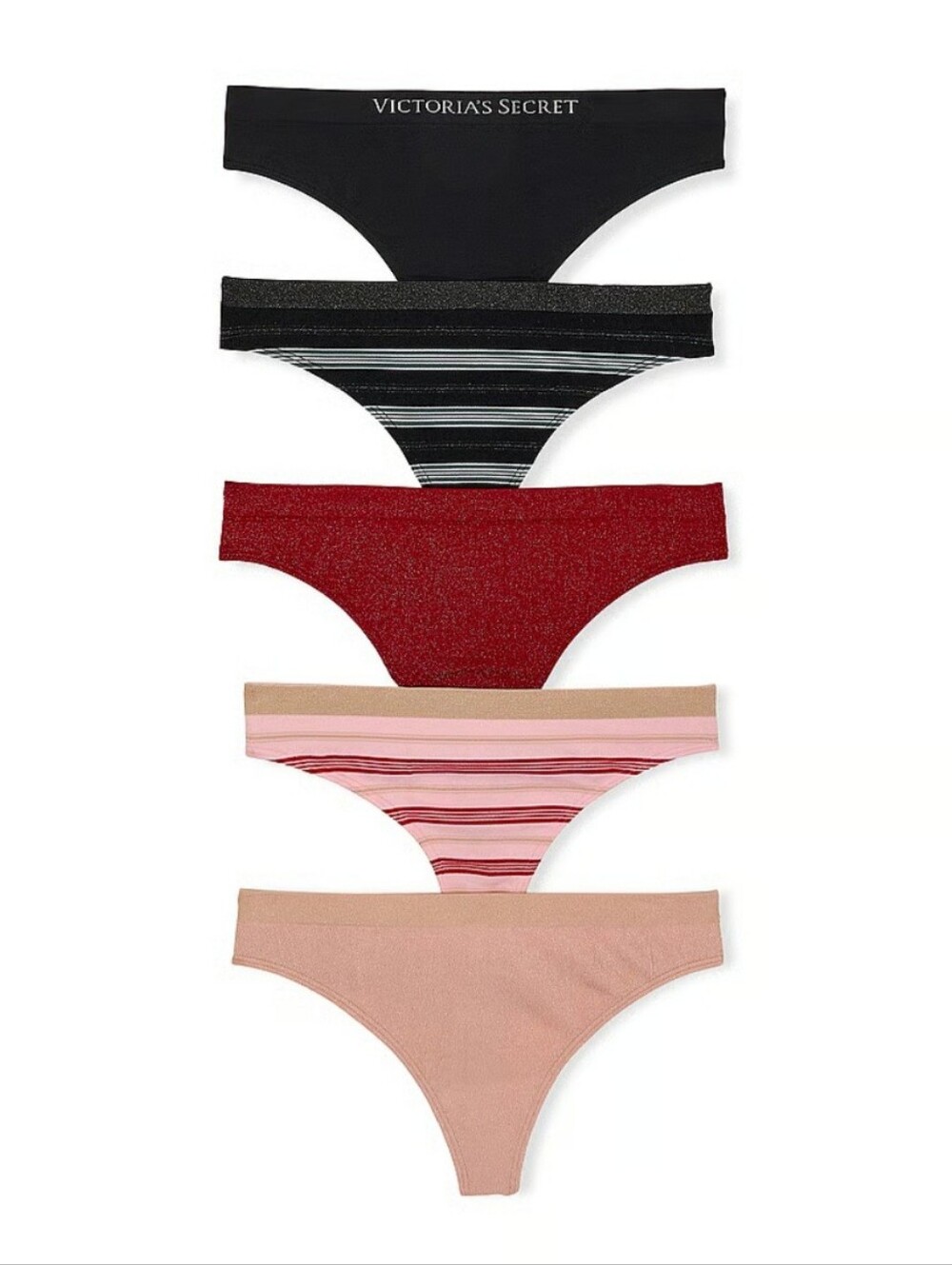 Victoria's Secret Seamless Thong Panty 5 Pack.